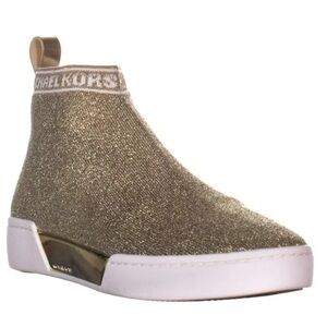 MICHAEL KORS GROVER Slip-On Sneakers Metallic Size: 7